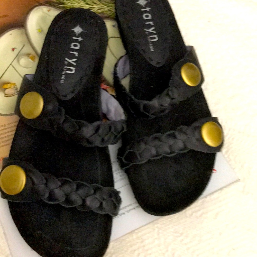 Taryn Rose black sandals